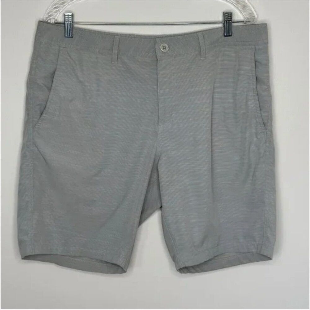 Nordstrom Men's Shop Gray Patterned Shorts Size 36